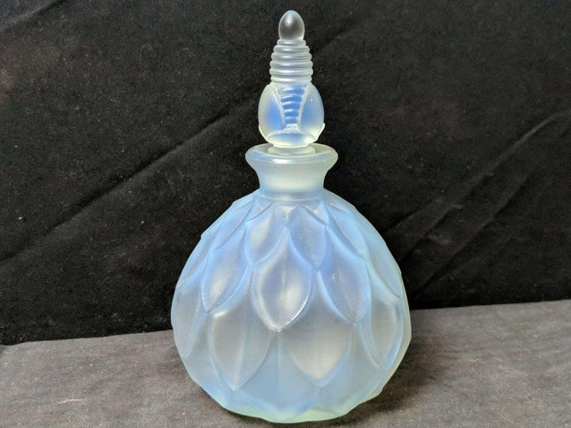 Sabino French Art Glass Perfume Bottle Petalia 5.5" tall x 3.5" wide - Estate Fresh Austin