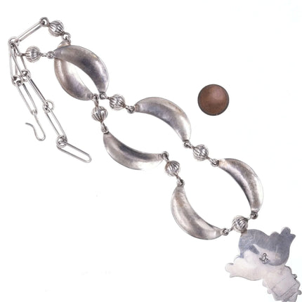 Sadie Calvin Navajo Sterling turquoise necklace - Estate Fresh Austin