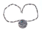 Sadie Sam Navajo Overlay Sterling pendant/necklace - Estate Fresh Austin