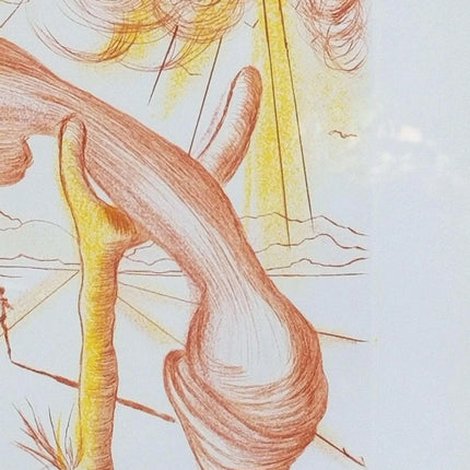 Salvador Dali "Soft Telephone" Etching c.1980's - Estate Fresh Austin