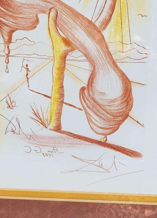 Salvador Dali "Soft Telephone" Etching c.1980's - Estate Fresh Austin