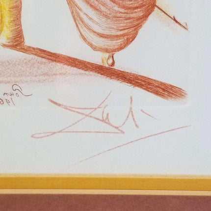 Salvador Dali "Soft Telephone" Etching c.1980's - Estate Fresh Austin