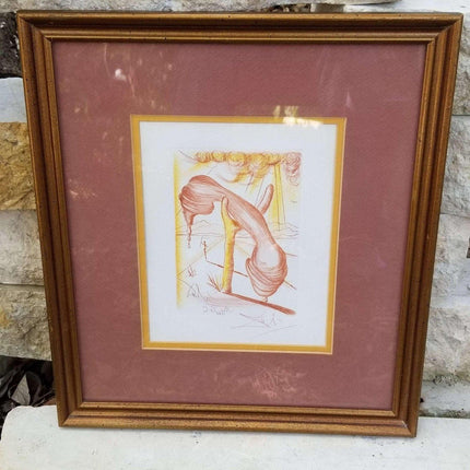 Salvador Dali "Soft Telephone" Etching c.1980's - Estate Fresh Austin