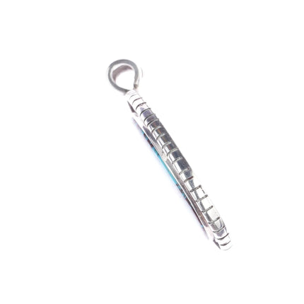 Sammy and Esther Guardian Zuni Spinner pendant Blue jay/Hummingbird sterling - Estate Fresh Austin