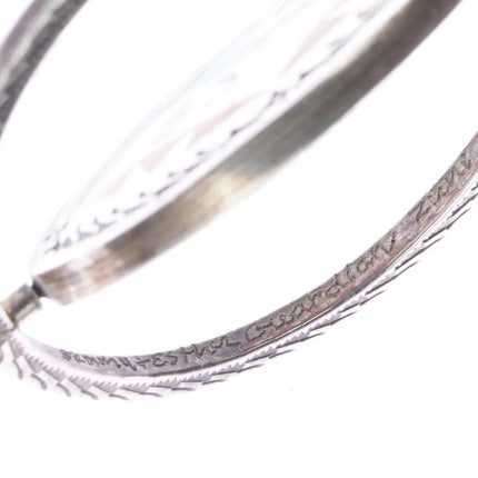 Sammy and Esther Guardian Zuni Spinner pendant Blue jay/Hummingbird sterling - Estate Fresh Austin