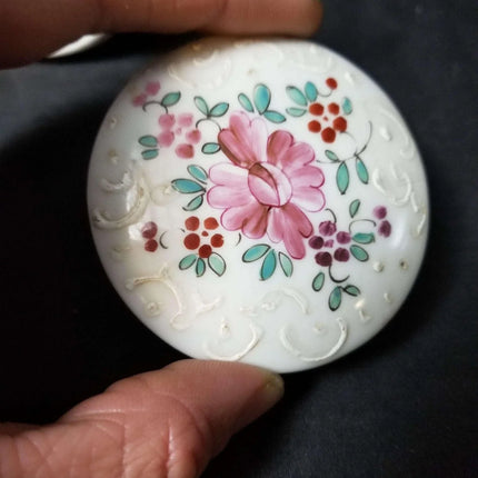 Samson French Sperabo Armorial porcelain Dresser Box hand enameled gilt decorati - Estate Fresh Austin