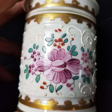 Samson French Sperabo Armorial porcelain Dresser Box hand enameled gilt decorati - Estate Fresh Austin