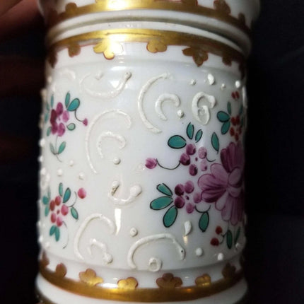 Samson French Sperabo Armorial porcelain Dresser Box hand enameled gilt decorati - Estate Fresh Austin