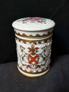 Samson French Sperabo Armorial porcelain Dresser Box hand enameled gilt decorati - Estate Fresh Austin