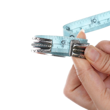 Sarah Curley Navajo Sterling silver turquoise row cuff bracelet - Estate Fresh Austin