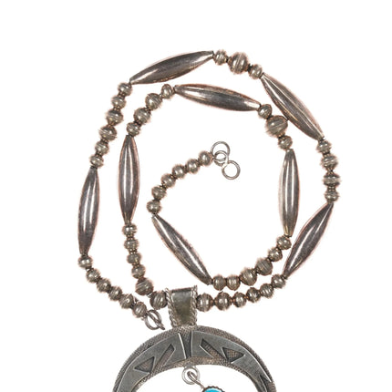 Sarah Dickens Navajo Sterling and turquoise necklace - Estate Fresh Austin