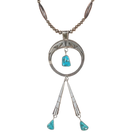 Sarah Dickens Navajo Sterling and turquoise necklace - Estate Fresh Austin