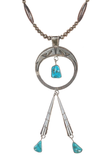 Sarah Dickens Navajo Sterling and turquoise necklace - Estate Fresh Austin