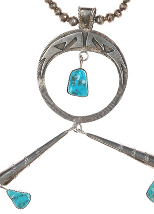 Sarah Dickens Navajo Sterling and turquoise necklace - Estate Fresh Austin