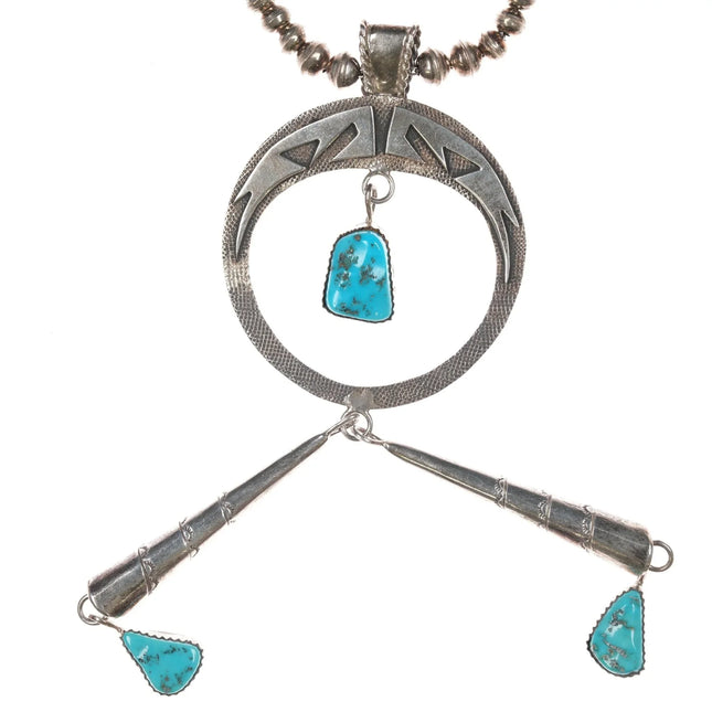 Sarah Dickens Navajo Sterling and turquoise necklace - Estate Fresh Austin