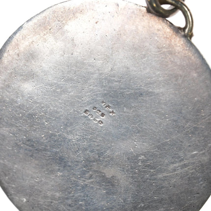 Sergio Bustamante gilt sterling sunface pendant with necklace - Estate Fresh Austin