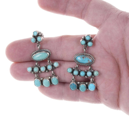 Sheila Tso Navajo Sterling and turquoise earrings - Estate Fresh Austin
