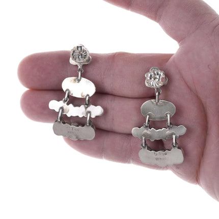 Sheila Tso Navajo Sterling and turquoise earrings - Estate Fresh Austin