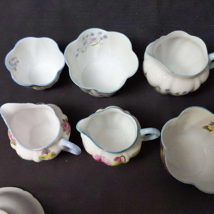 Shelley Creamer and Sugar Collection (12 pcs) - Estate Fresh Austin