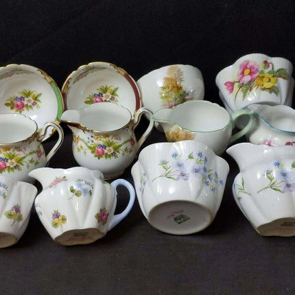 Shelley Creamer and Sugar Collection (12 pcs) - Estate Fresh Austin