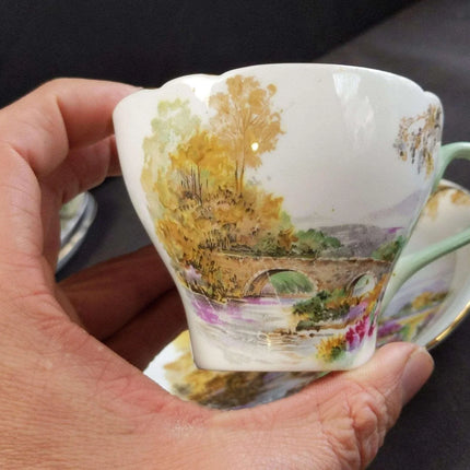 Shelley Heather cup and Saucer Set (multiple available) Gainsborough Shape - Estate Fresh Austin