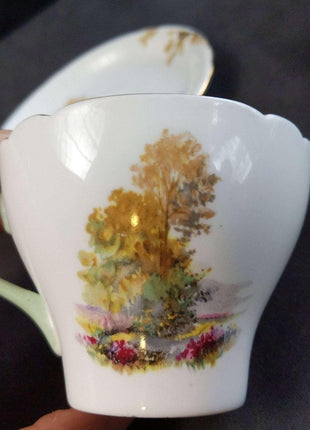 Shelley Heather cup and Saucer Set (multiple available) Gainsborough Shape - Estate Fresh Austin