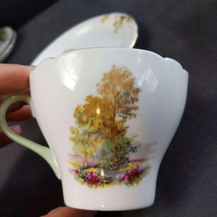 Shelley Heather cup and Saucer Set (multiple available) Gainsborough Shape - Estate Fresh Austin