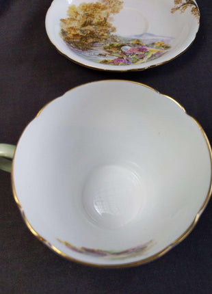 Shelley Heather cup and Saucer Set (multiple available) Gainsborough Shape - Estate Fresh Austin