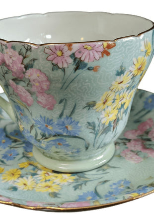 Shelley Melody Chintz Cup and Saucer - Estate Fresh Austin