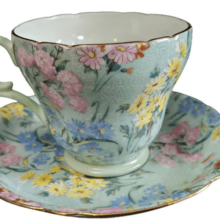 Shelley Melody Chintz Cup and Saucer - Estate Fresh Austin