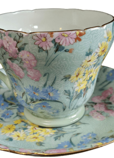 Shelley Melody Chintz Cup and Saucer - Estate Fresh Austin