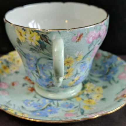 Shelley Melody Chintz Cup and Saucer - Estate Fresh Austin
