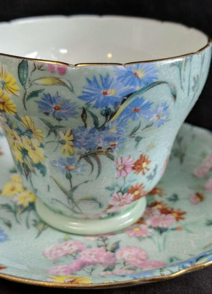 Shelley Melody Chintz Cup and Saucer - Estate Fresh Austin