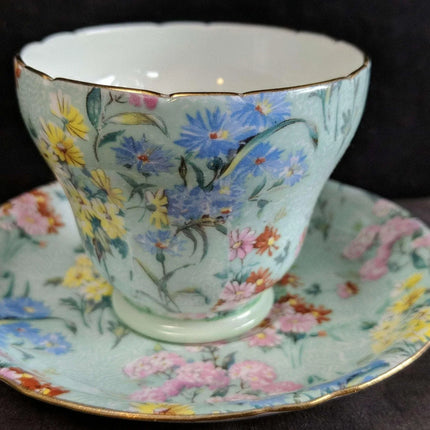Shelley Melody Chintz Cup and Saucer - Estate Fresh Austin