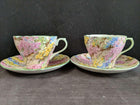 Shelley Rock Garden Chintz Cup and Saucer Pair - Estate Fresh Austin