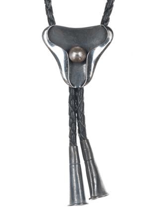 Sigi Pineda Taxco Modernist sterling bolo tie - Estate Fresh Austin