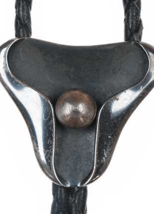 Sigi Pineda Taxco Modernist sterling bolo tie - Estate Fresh Austin