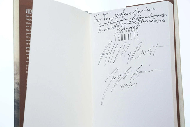 Signed Famous Texas Ranger Family Dedication East Texas Troubles The Allred Rang - Estate Fresh Austin