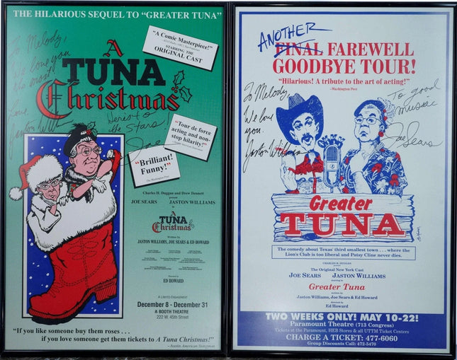 Signed Greater Tuna Posters Jaston Williams/Joe Sears - Estate Fresh Austin
