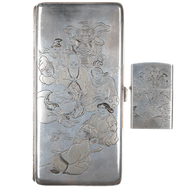 japanese cigarette case Signed Japanese 950 sterling silver jumbo cigarette case and lighter – Estate Fresh Austin japanese cigarette case Signed Japanese 950 sterling silver jumbo cigarette case and lighter – Estate Fresh Austin