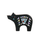 Signed Zuni sterling micro-inlay bear pendant - Estate Fresh Austin
