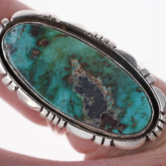 Size 5 Native American sterling/turquoise ring - Estate Fresh Austin