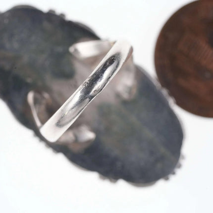 Size 5 Native American sterling/turquoise ring - Estate Fresh Austin