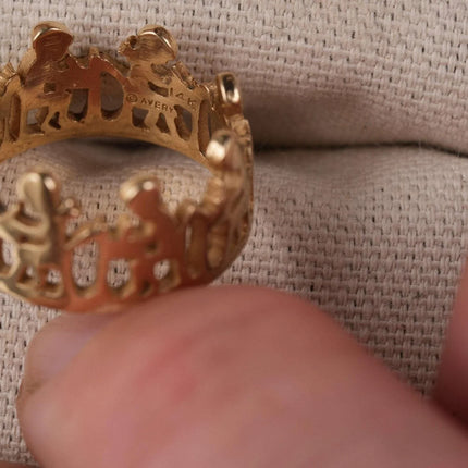 Size 6.5 14k Gold James Avery Student/teacher ring - Estate Fresh Austin