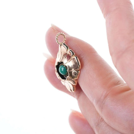 Southwestern 14k/turquoise pendant - Estate Fresh Austin