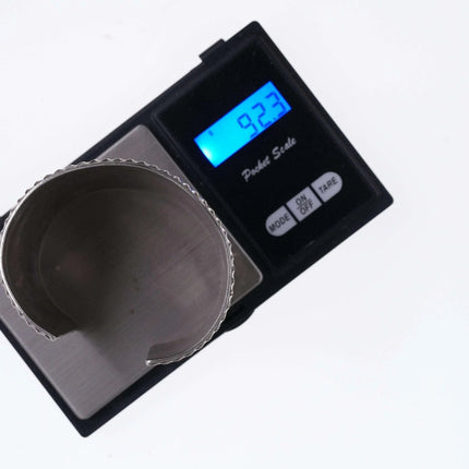 Southwestern Modernist Sterling heavy cuff bracelet - Estate Fresh Austin