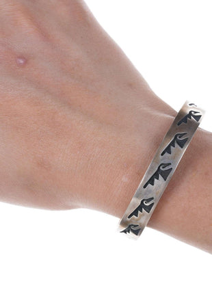 Southwestern Overlay Style Sterling silver bracelet - Estate Fresh Austin