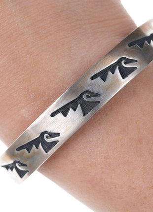 Southwestern Overlay Style Sterling silver bracelet - Estate Fresh Austin