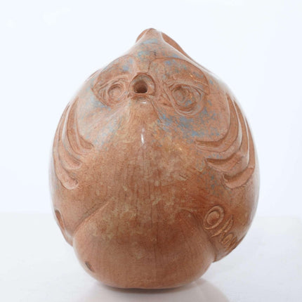 Southwestern Style Signed Puffer Fish Studio Art pottery Blowfish - Estate Fresh Austin