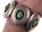 Space Age Modernist Native American Sterling/Turquoise Cuff bracelet - Estate Fresh Austin
